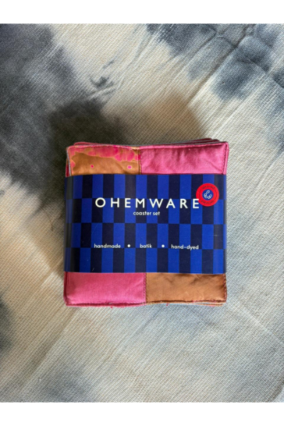 Batik Coasters (Set of 6) - Pink